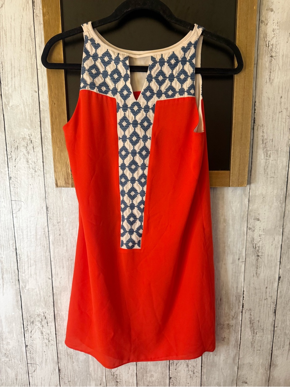 Women’s THML XS sleeveless mini lined boho scoop neck dress